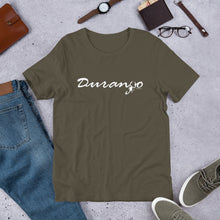 Load image into Gallery viewer, Durango Alacran Mexico - Durango Scorpion Mexico White Logo Short-Sleeve Unisex T-Shirt